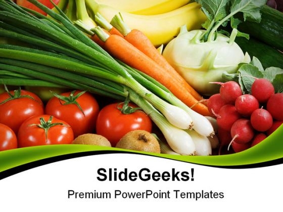Assortment Of Fresh Vegetables Food PowerPoint Templates And PowerPoint Backgrounds 0311