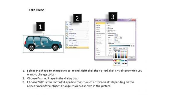 Astra Sports Utility Blue Vehicle PowerPoint Slides And Ppt Diagram Templates
