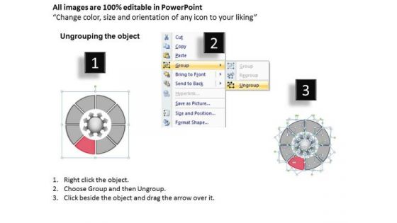 Attached Circular 8 Stages In Continuous Manner Cycle Process PowerPoint Template