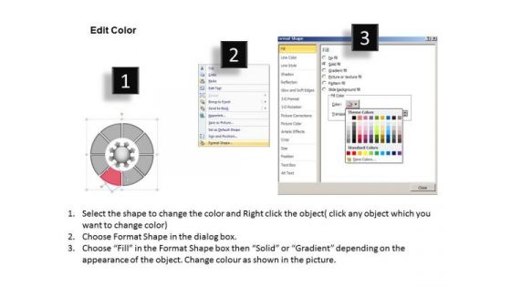 Attached Circular 8 Stages In Continuous Manner Cycle Process PowerPoint Template