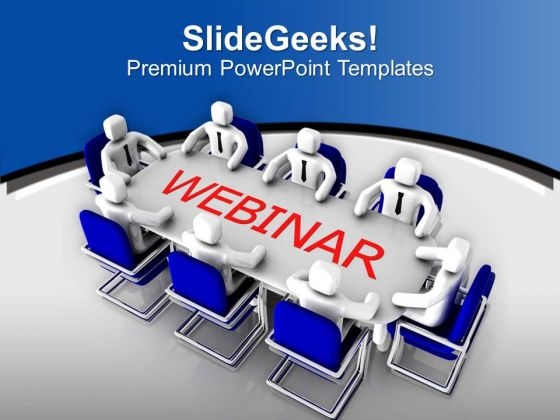 Attend Webnair For Business Growth PowerPoint Templates Ppt Backgrounds For Slides 0513