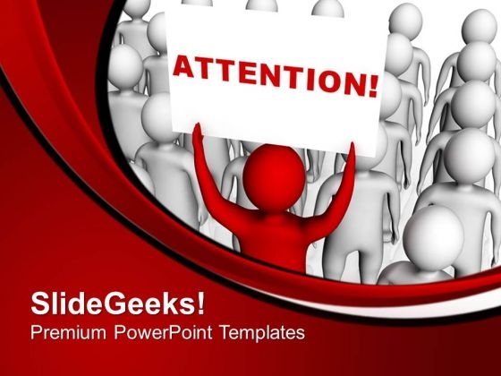 Attention To Advertise By Audience PowerPoint Templates Ppt Backgrounds For Slides 0413