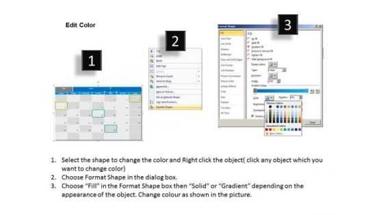 August 2013 Calendar PowerPoint Slides Ppt Templates