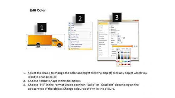 Auto Yellow Truck PowerPoint Slides And Ppt Diagram Templates