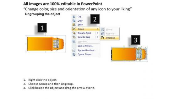 Automotive Yellow Truck PowerPoint Slides And Ppt Diagram Templates