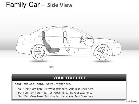 Autoshow Blue Family Car Side View PowerPoint Slides And Ppt Diagram Templates