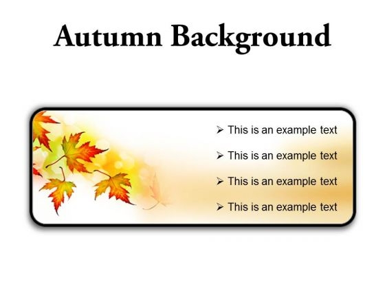 Autumn Background PowerPoint Presentation Slides R