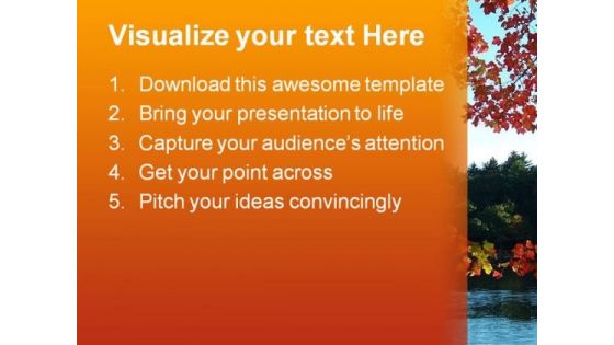 Autumn Beach Nature PowerPoint Templates And PowerPoint Backgrounds 0411