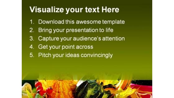 Autumn Garden Still Life Food PowerPoint Templates And PowerPoint Backgrounds 0211