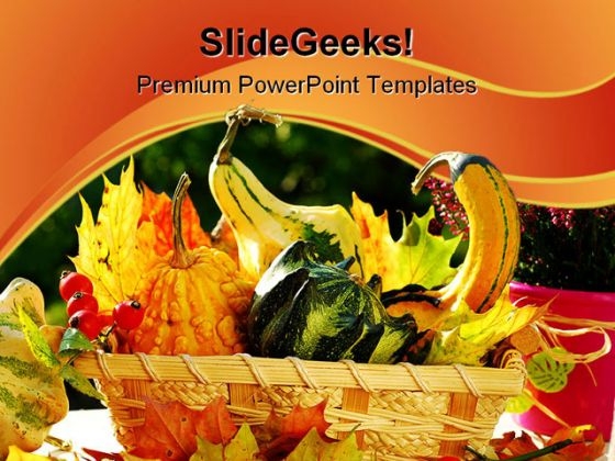 Autumn Garden Still Life Food PowerPoint Templates And PowerPoint Backgrounds 0211