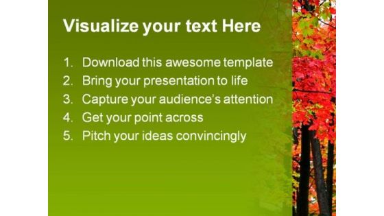 Autumn Landscape Nature PowerPoint Template 1010