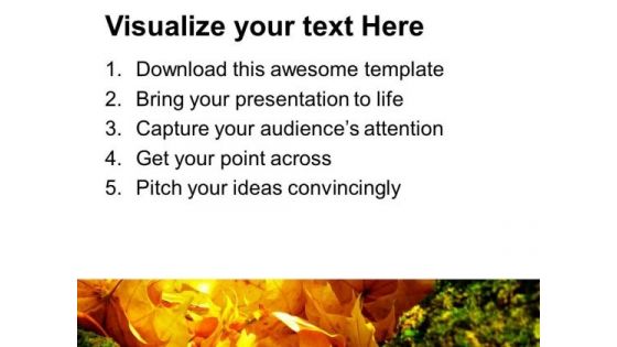 Autumn Leaves Fall Beautiful Theme PowerPoint Templates Ppt Backgrounds For Slides 0613