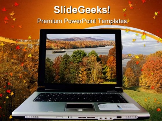 Autumn Nature Computer PowerPoint Background And Template 1210