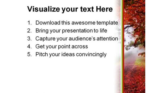 Autumn Nature PowerPoint Template 0510
