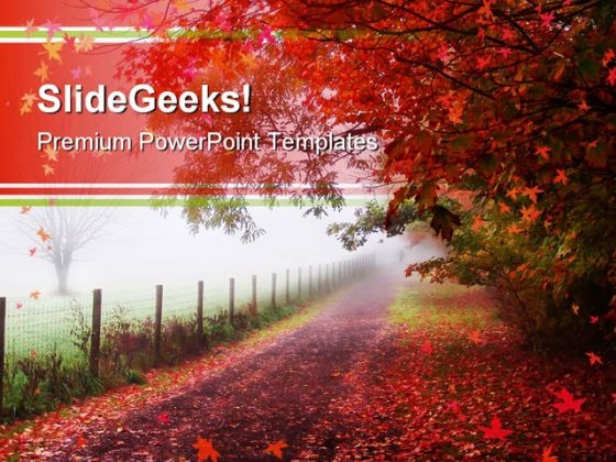 Autumn Nature PowerPoint Template 0510