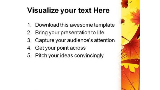 Autumn Nature PowerPoint Template 1010