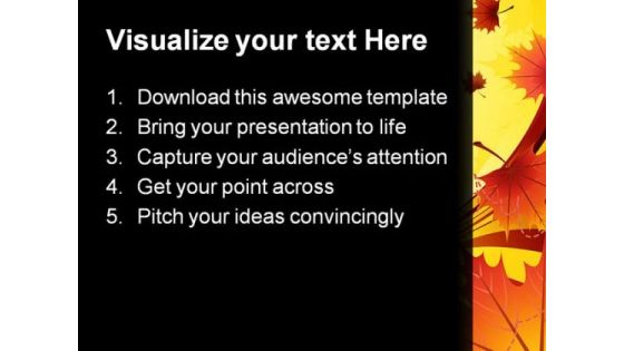 Autumn Nature PowerPoint Template 1010
