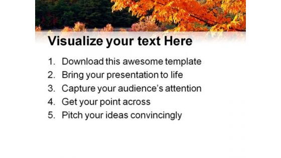 Autumn Park Nature PowerPoint Template 1010