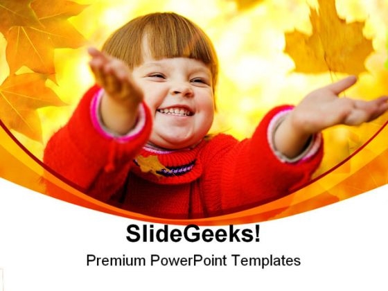 Autumnal Magic Children PowerPoint Templates And PowerPoint Backgrounds 0411