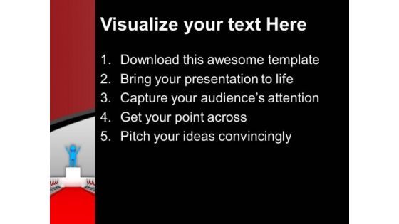 Award Winner Red Carpet Leadership PowerPoint Templates Ppt Backgrounds For Slides 0113