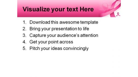 Awareness Medical PowerPoint Template 1010
