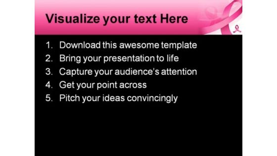 Awareness Medical PowerPoint Template 1010