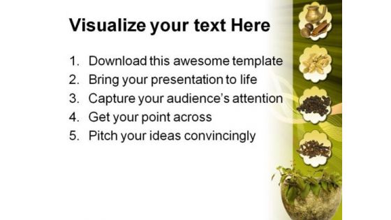 Ayurveda Medical PowerPoint Template 0610