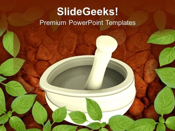 Ayurvedic Medicine Maker PowerPoint Templates Ppt Backgrounds For Slides 0513