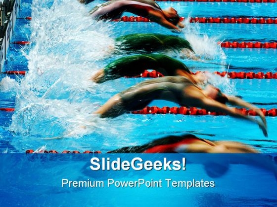 Back Stroke Swimming Sports PowerPoint Themes And PowerPoint Slides 0511