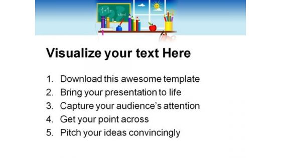 Back To School01 Education PowerPoint Backgrounds And Templates 1210