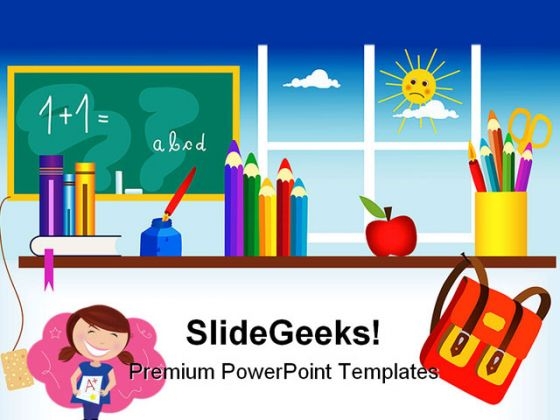Back To School01 Education PowerPoint Backgrounds And Templates 1210