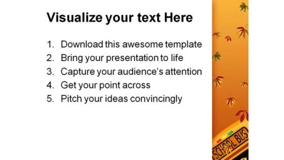 Back To School02 Education PowerPoint Template 1010