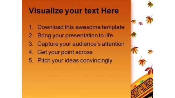 Back To School02 Education PowerPoint Template 1010