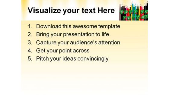 Back To School03 Education PowerPoint Template 1010