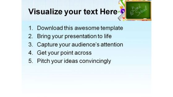 Back To School05 Education PowerPoint Template 1010