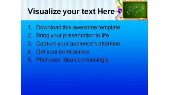 Back To School05 Education PowerPoint Template 1010