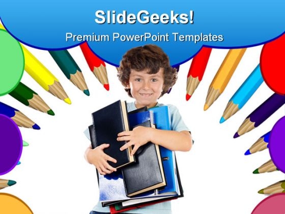 Back To School Education Children PowerPoint Backgrounds And Templates 1210