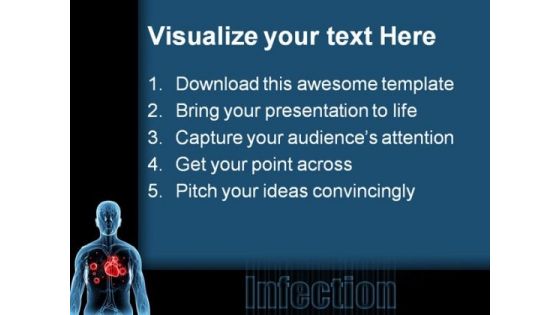 Bacteria Infection Medical PowerPoint Background And Template 1210