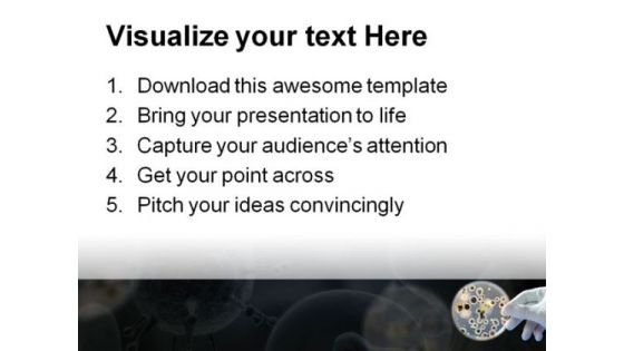 Bacteria Science PowerPoint Template 0610