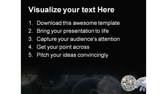 Bacteria Science PowerPoint Template 0610