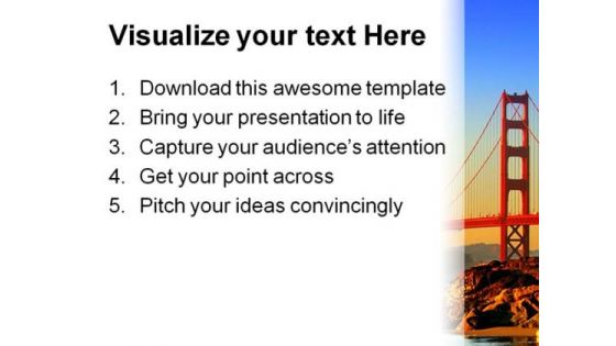 Baker Beach San Francisco Transportation PowerPoint Background And Template 1210