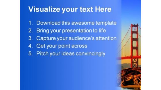 Baker Beach San Francisco Transportation PowerPoint Background And Template 1210