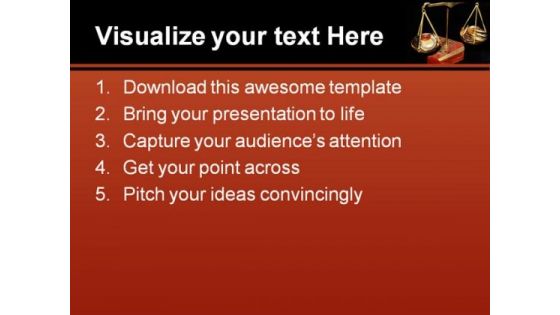 Balanced Money PowerPoint Template 0610