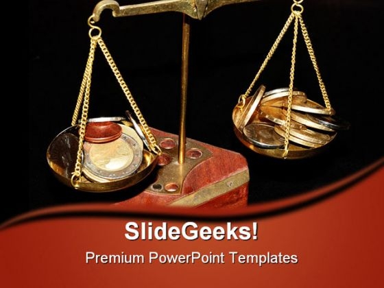 Balanced Money PowerPoint Template 0610