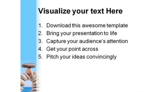 Balanced Stones Business PowerPoint Themes And PowerPoint Slides 0611