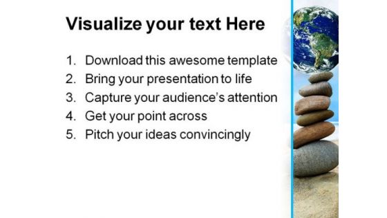 Balanced World PowerPoint Template 0610