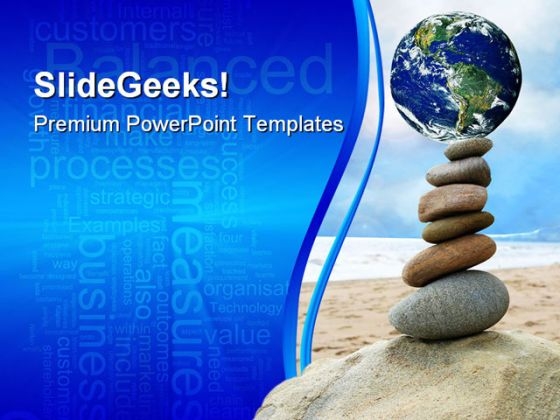 Balanced World PowerPoint Template 0610