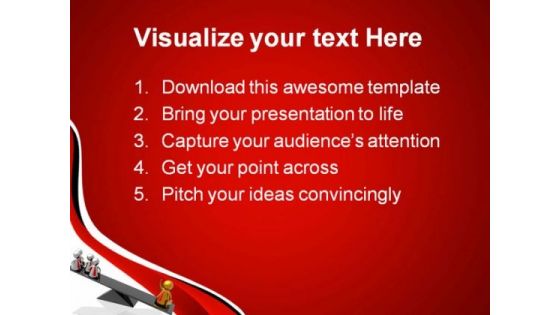 Balancing Leadership Concept Business PowerPoint Templates And PowerPoint Backgrounds 0611