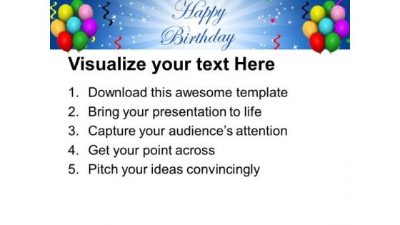 Balloon Streamers And String PowerPoint Templates And PowerPoint Themes 1012