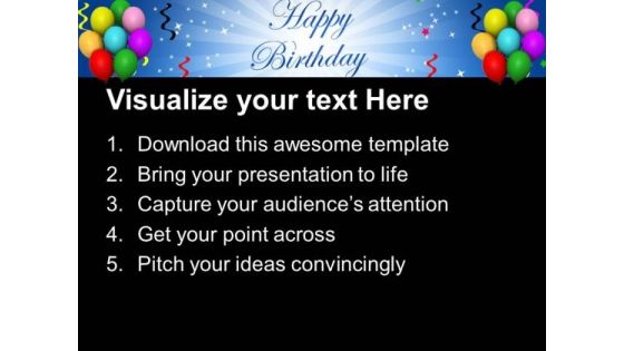 Balloon Streamers And String PowerPoint Templates And PowerPoint Themes 1012